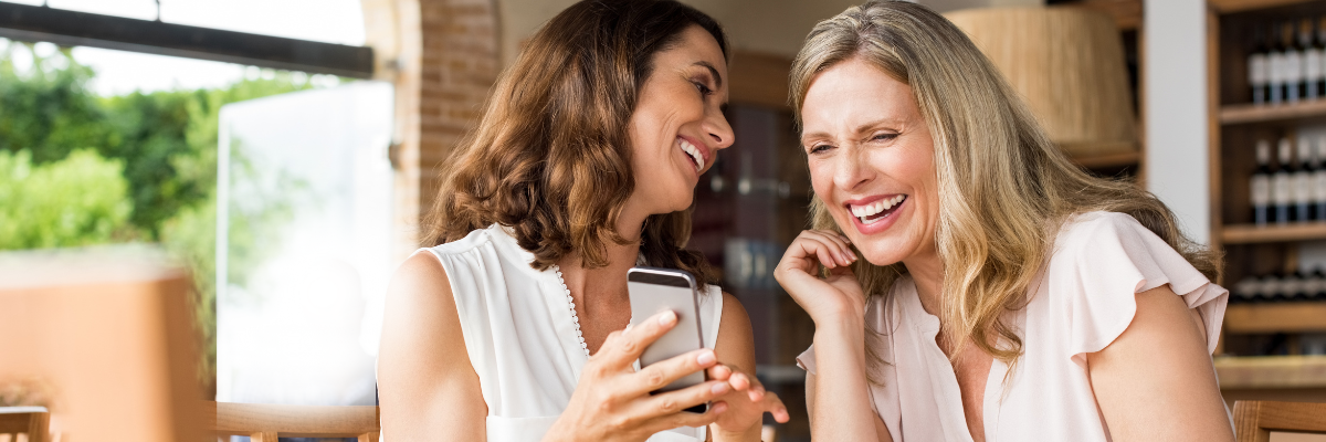 Friends sharing a laugh