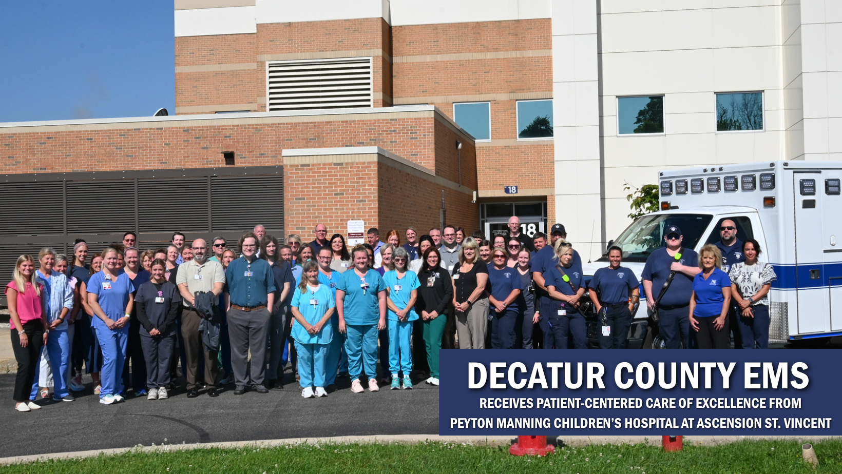DCMH and PMCH Team Gathered to Celebrate Decatur County EMS