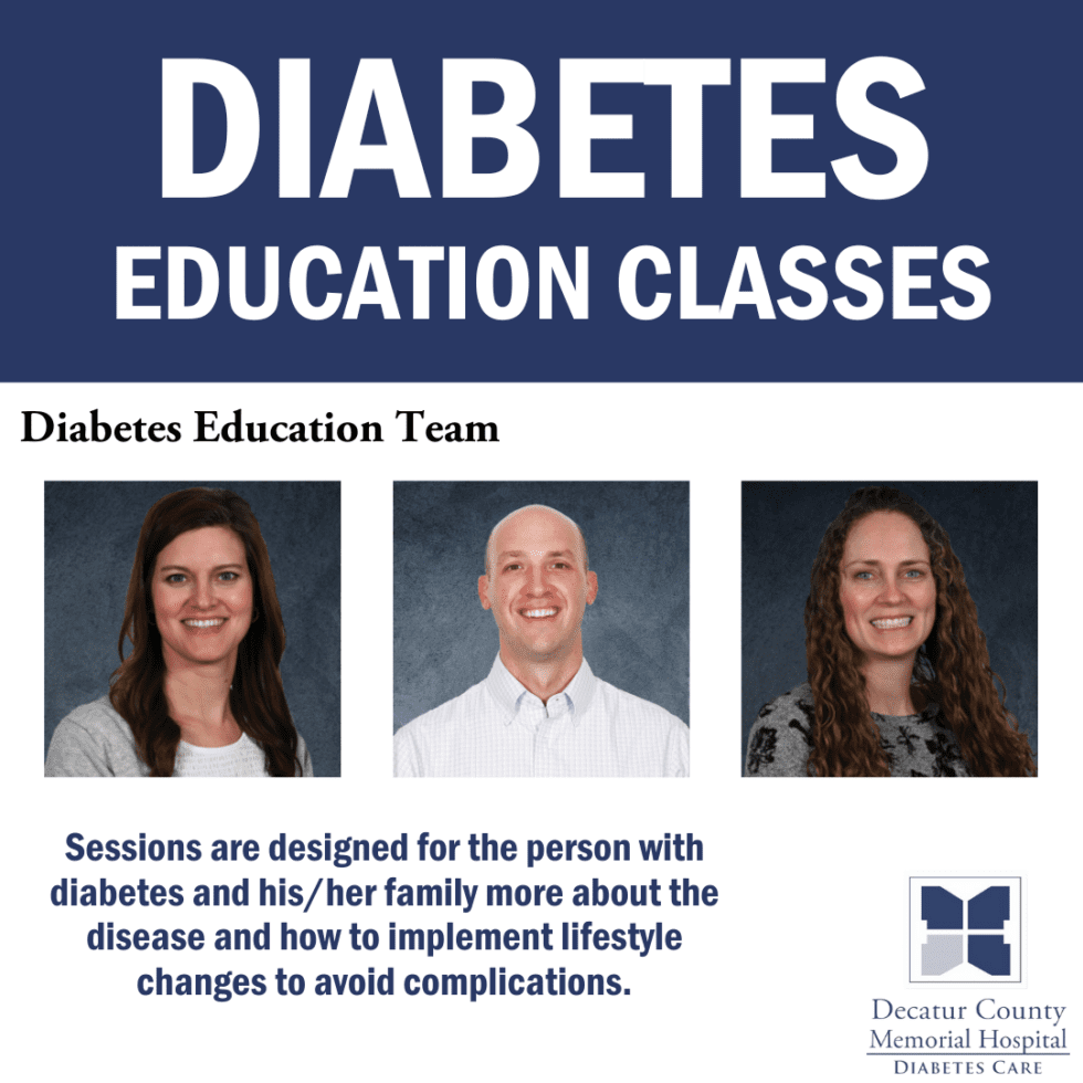 Diabetes Education Classes - August - Class 1 | Decatur County Memorial ...